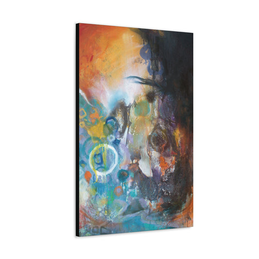 Orange Abstract Canvas Hanging Wall Art