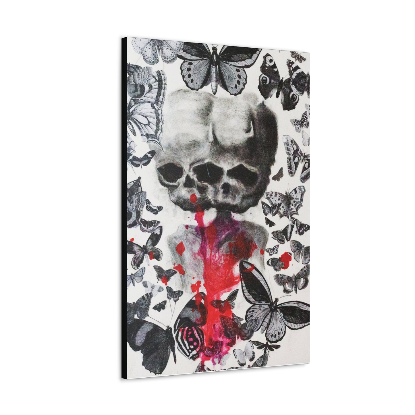 Skull Butterfly Canvas Hanging Wall Art