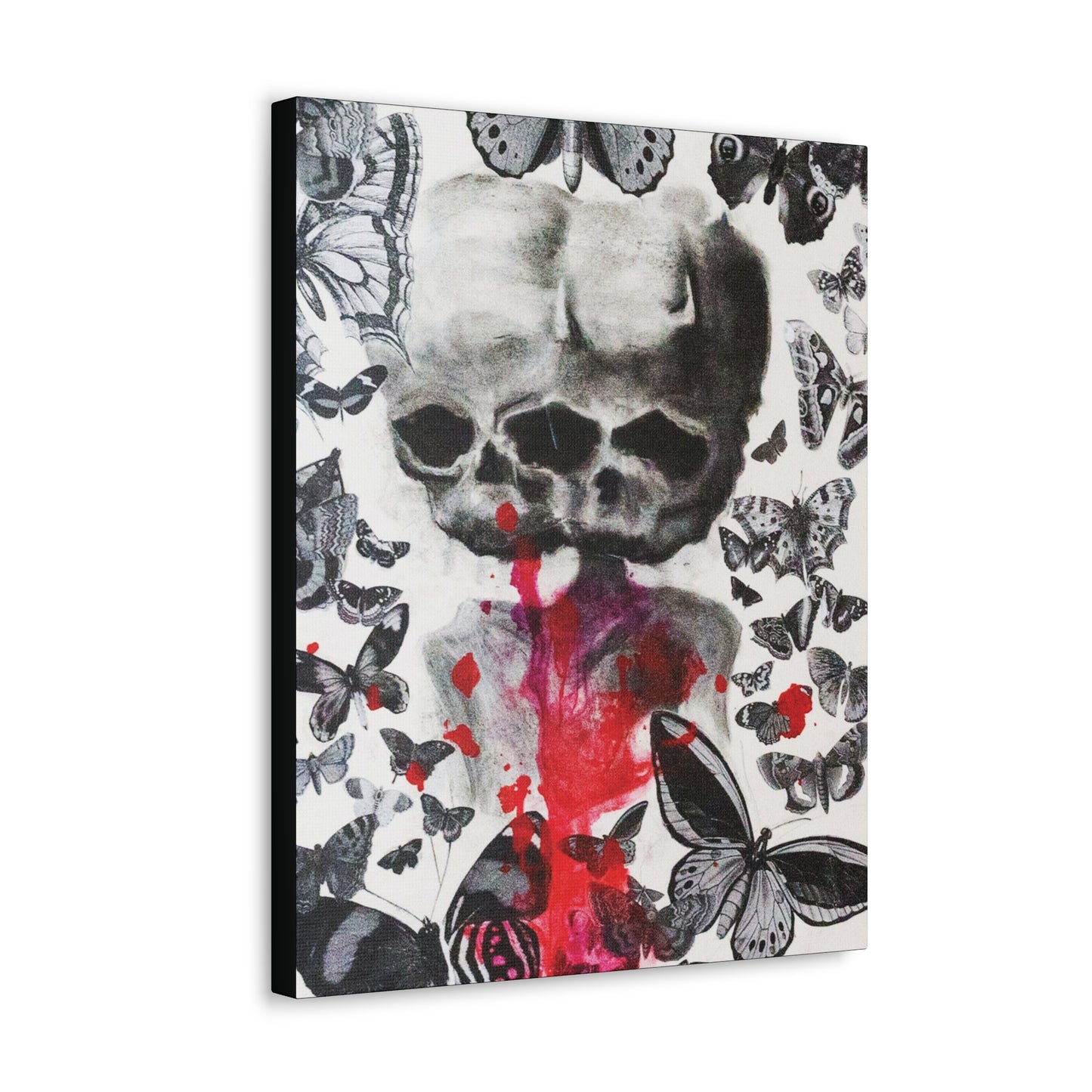 Skull Butterfly Canvas Hanging Wall Art