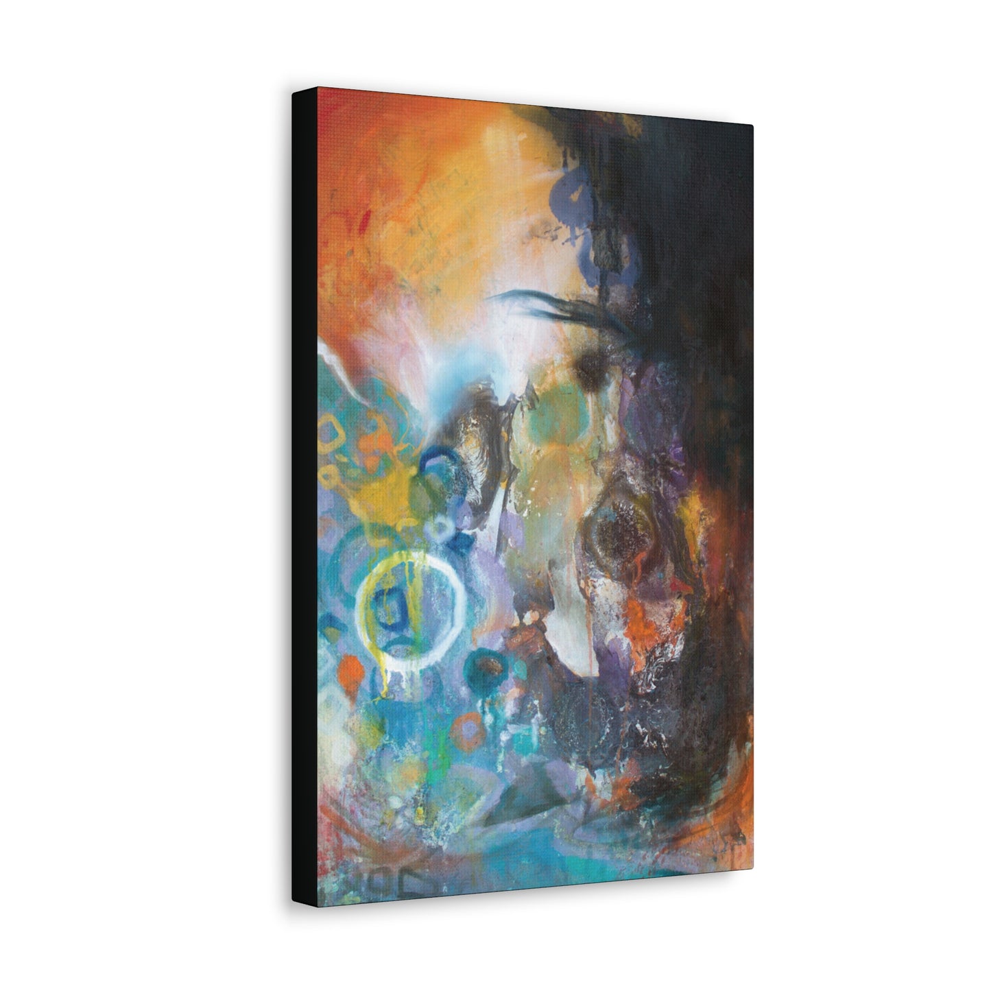 Orange Abstract Canvas Hanging Wall Art