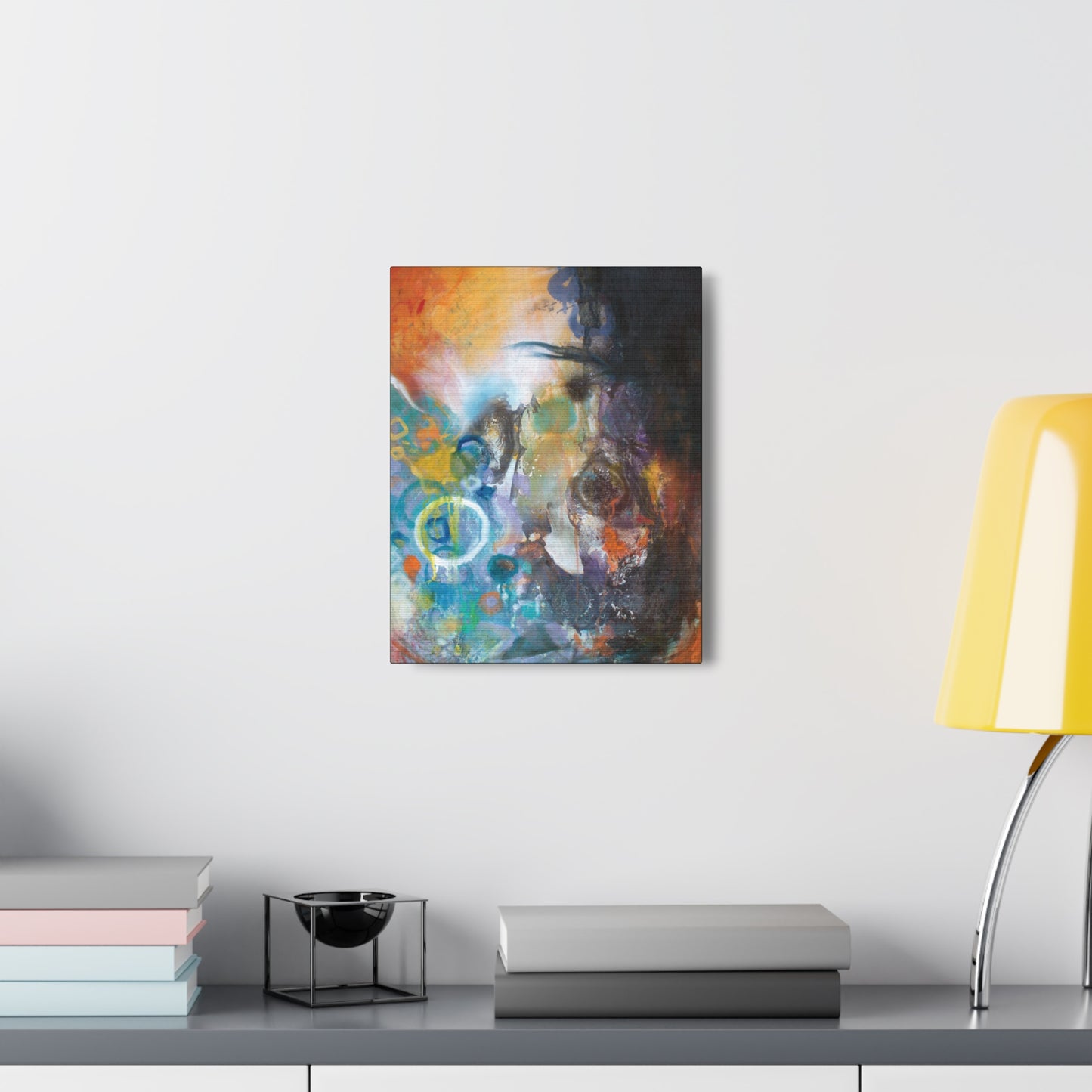 Orange Abstract Canvas Hanging Wall Art