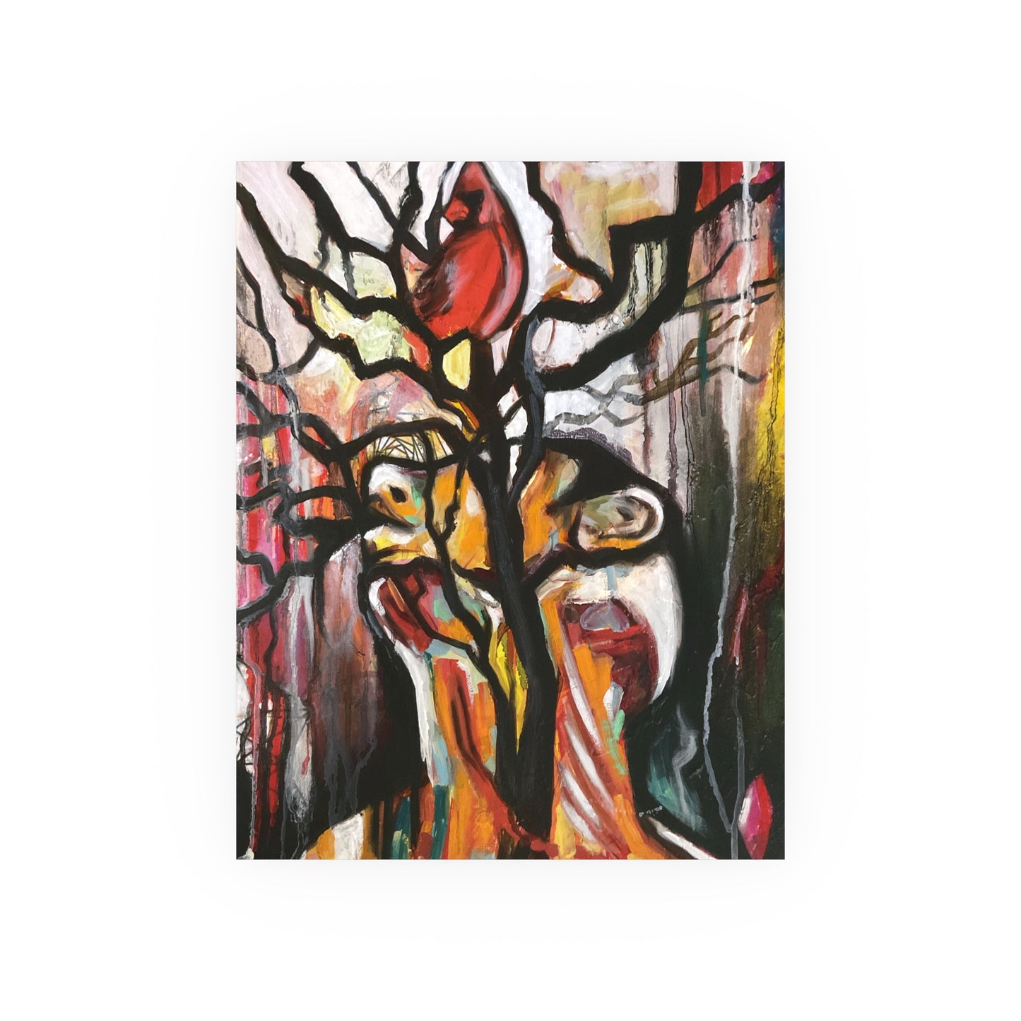 Tree Throat Cardinal Poster Print