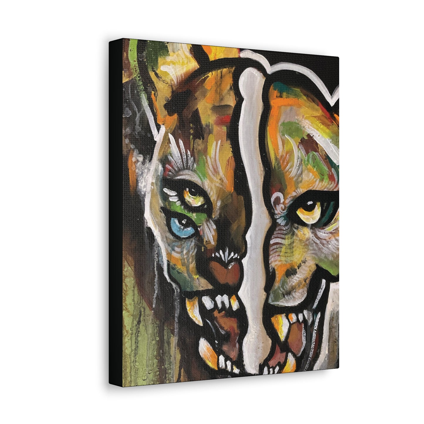 Glitch Jag Mural Canvas Hanging Wall Art