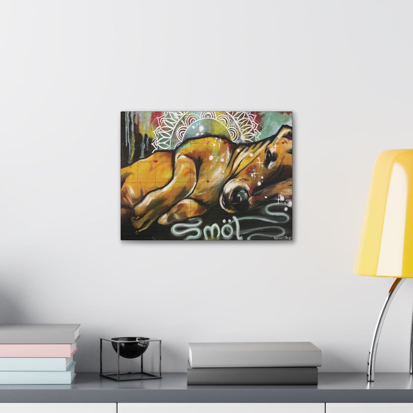 Smol Dog Canvas Hanging Wall Art