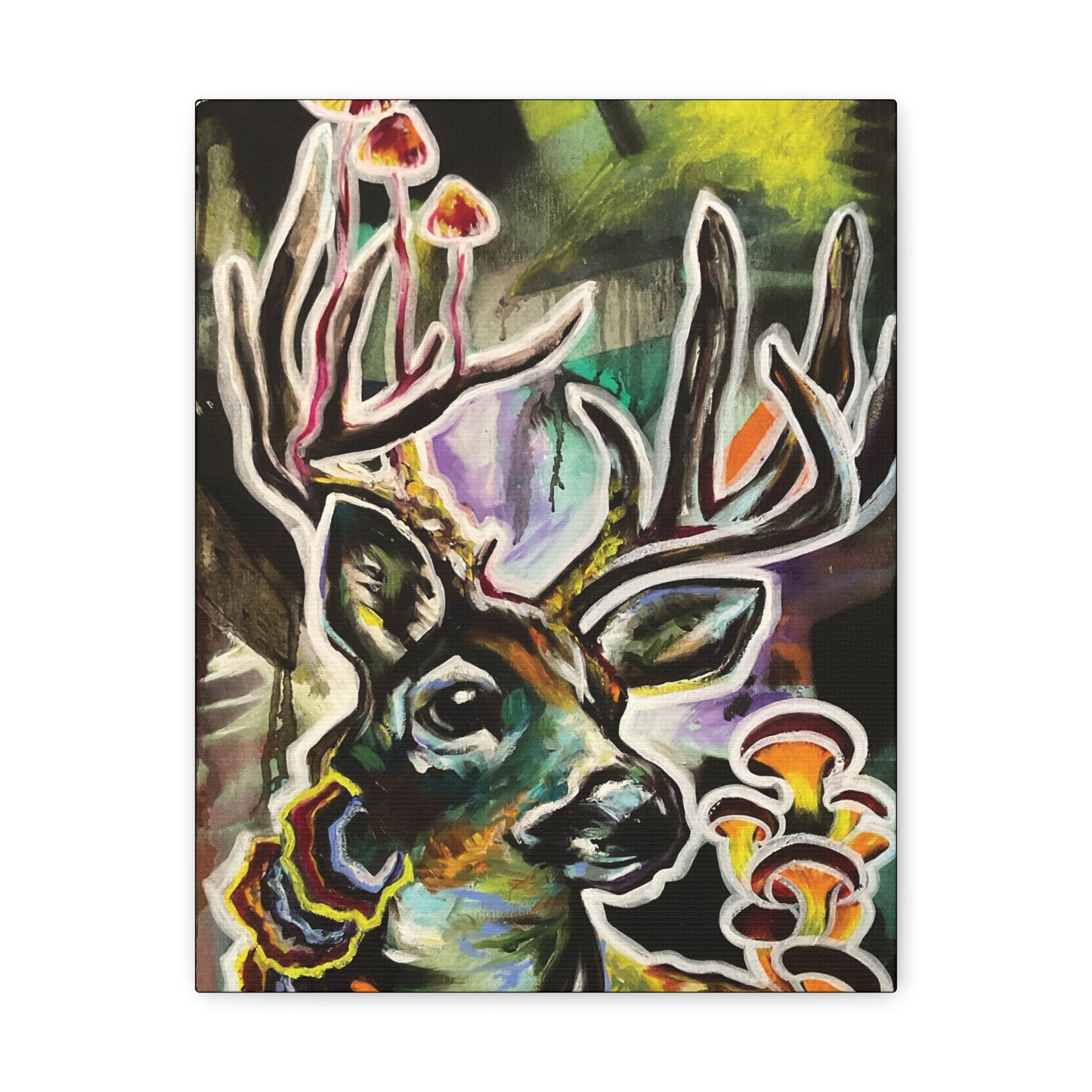 Mush Deer Canvas Hanging Wall Art