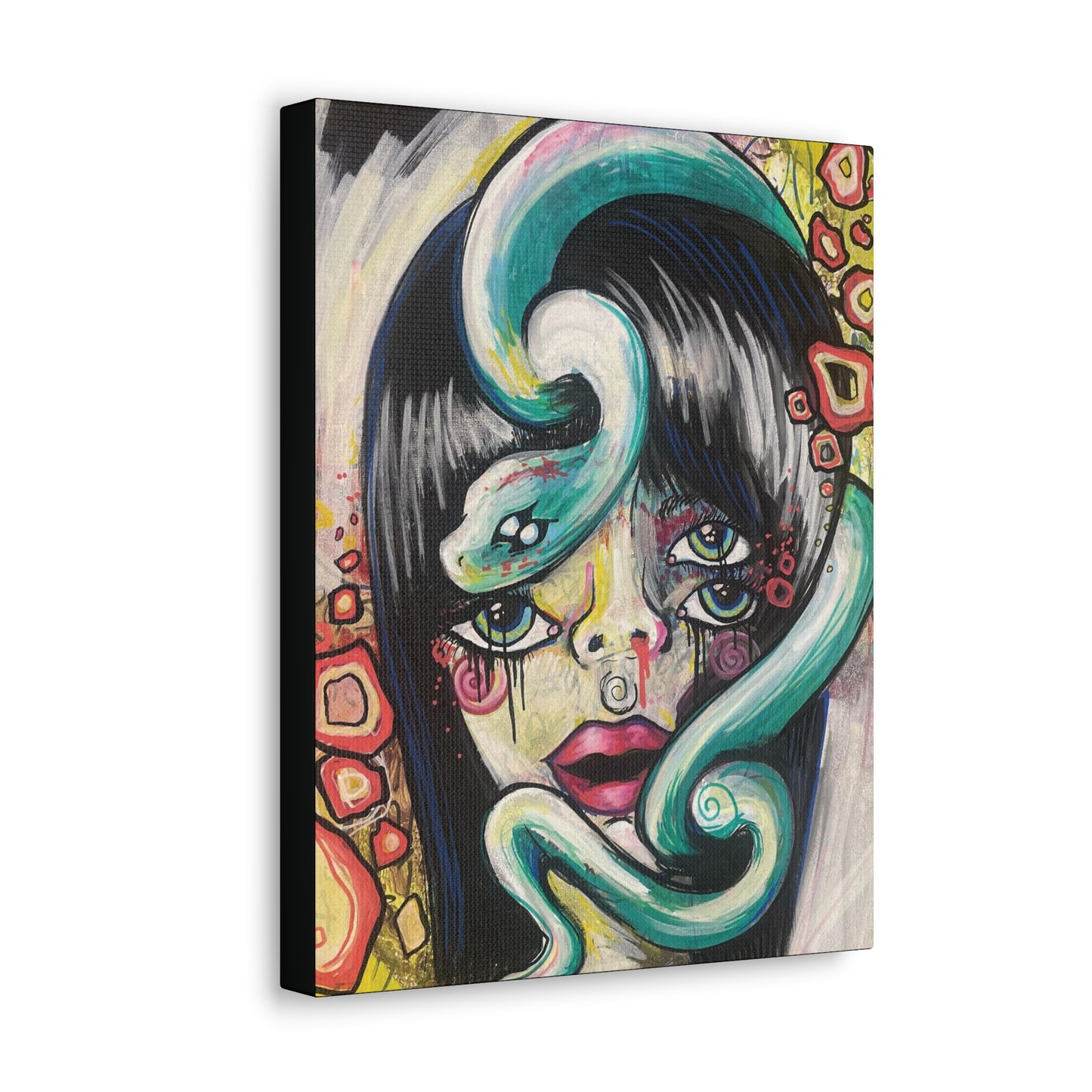 Snake Girl Canvas Hanging Wall Art