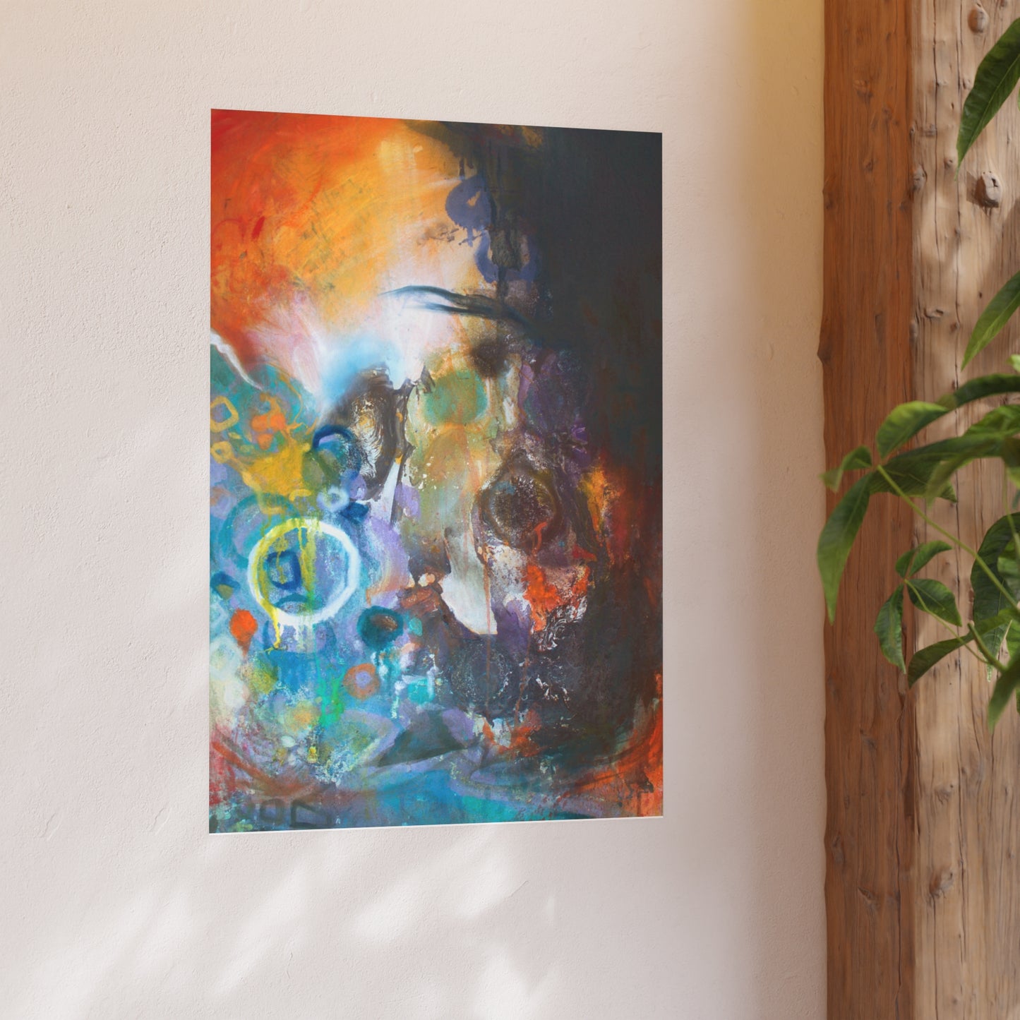 Orange Abstract Poster Print