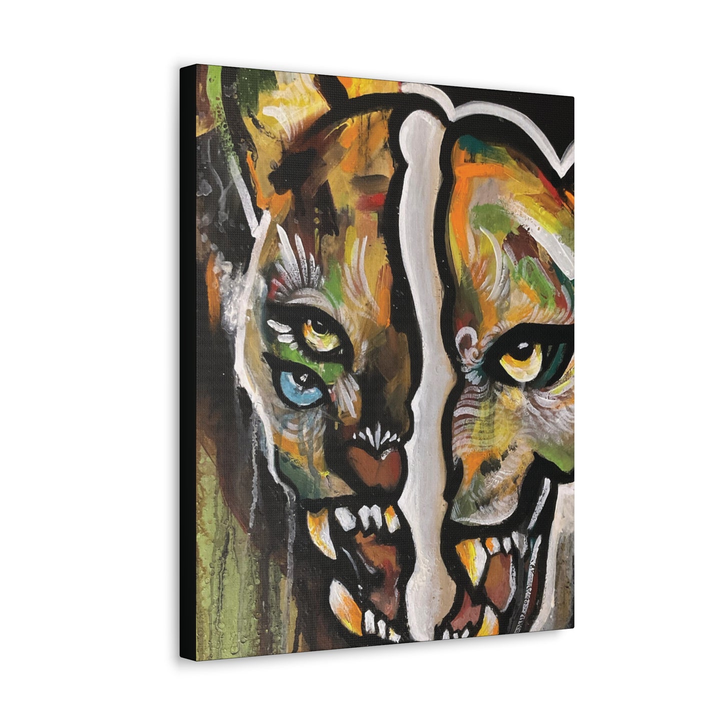 Glitch Jag Mural Canvas Hanging Wall Art