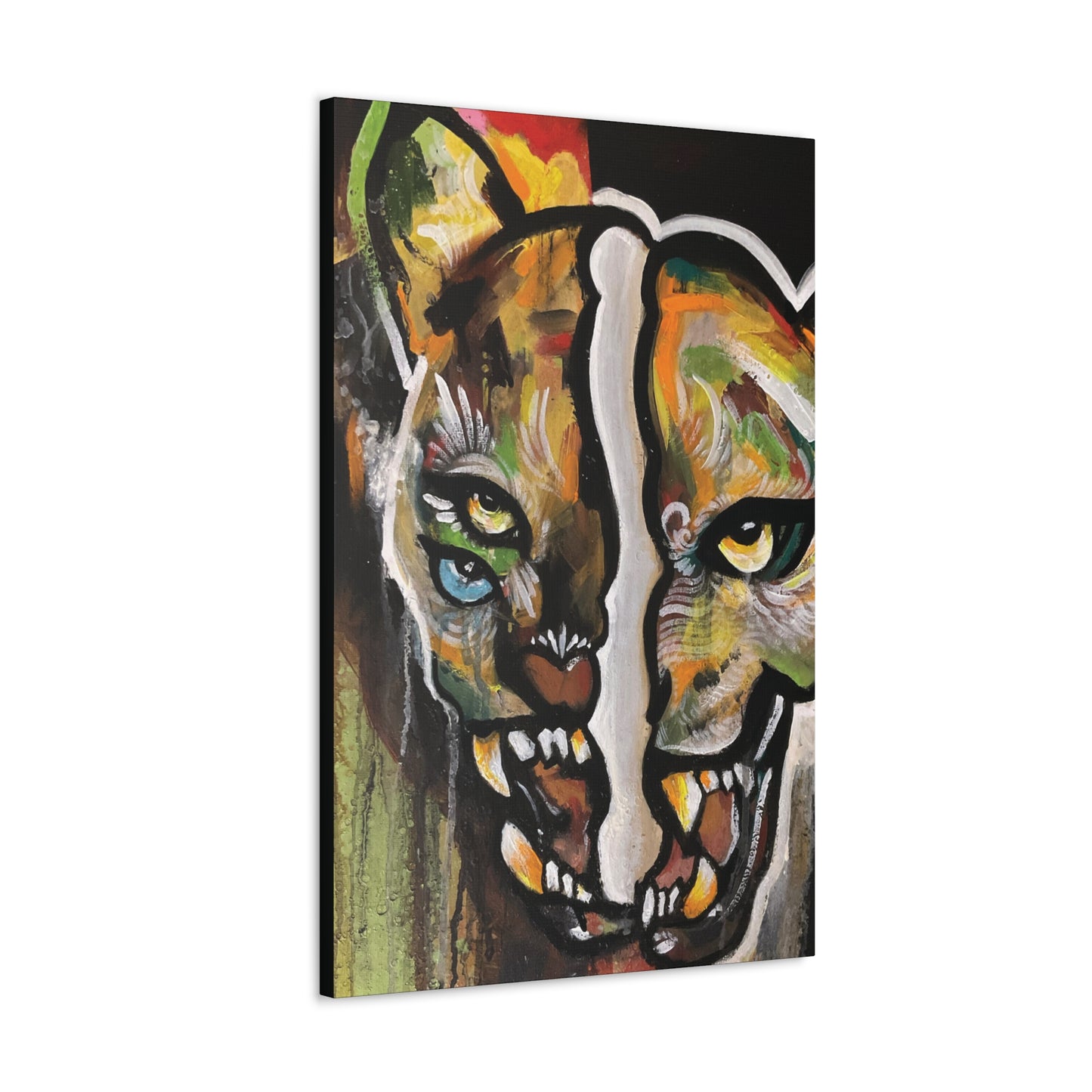 Glitch Jag Mural Canvas Hanging Wall Art