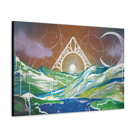 Masculine Mountain Canvas Hanging Wall Art