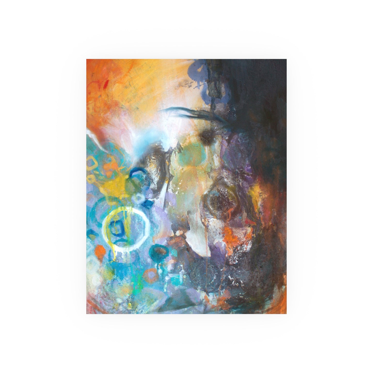 Orange Abstract Poster Print