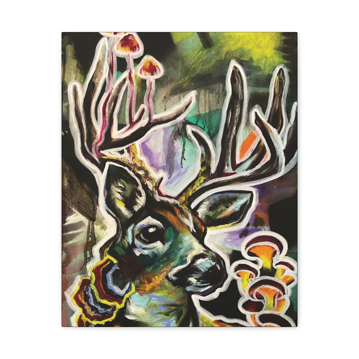 Mush Deer Canvas Hanging Wall Art