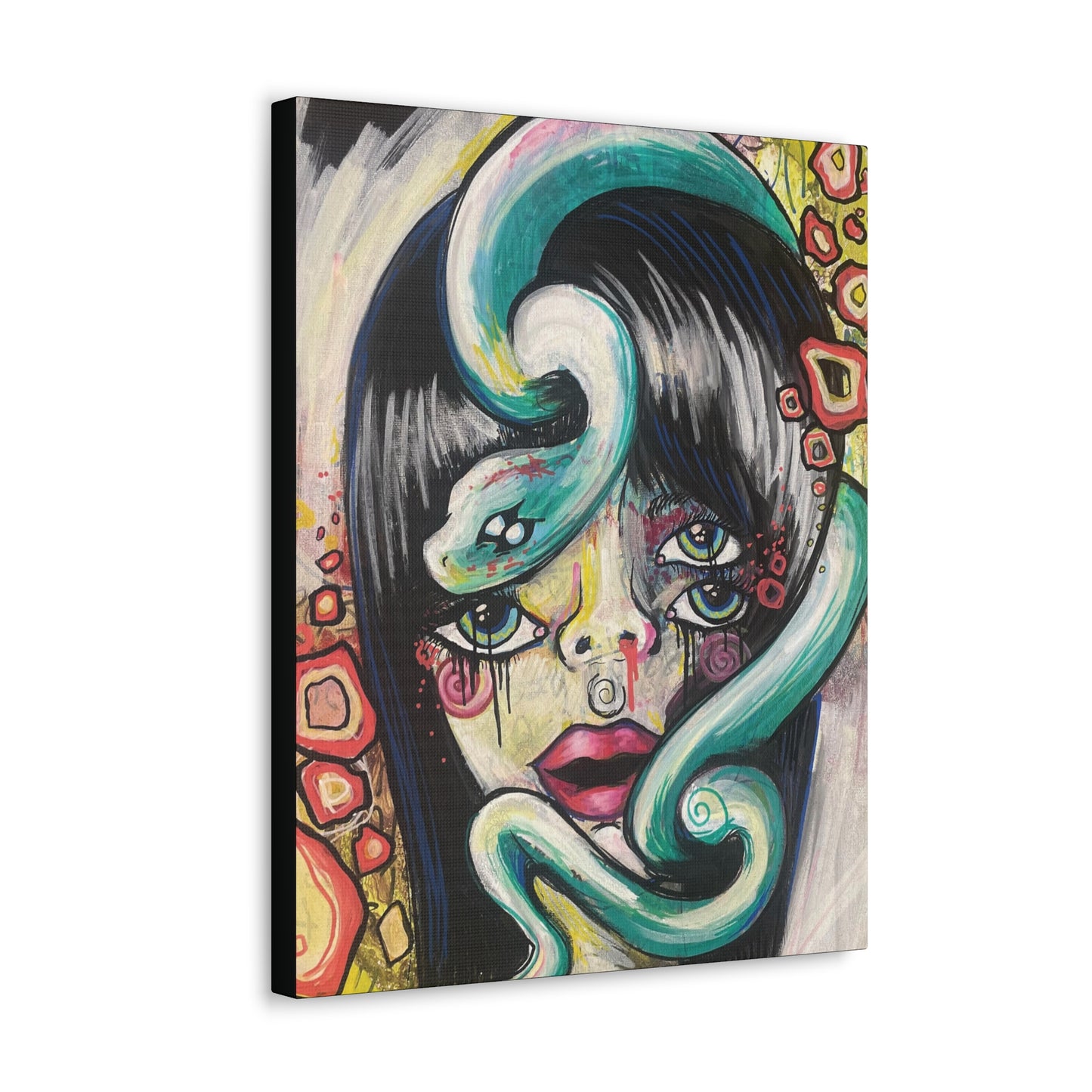 Snake Girl Canvas Hanging Wall Art