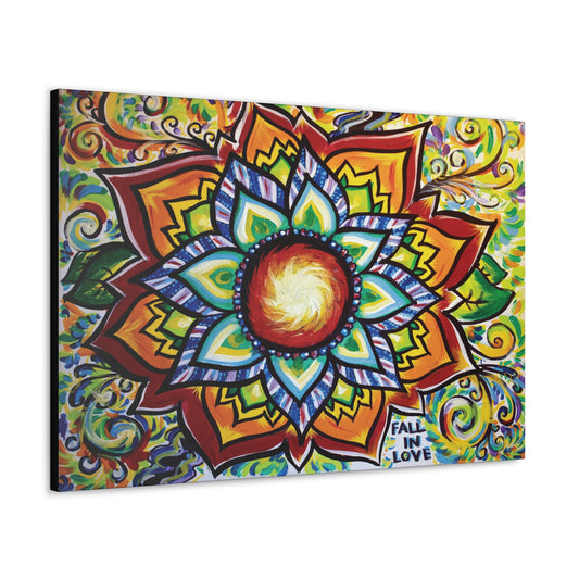 Fall Into Love Canvas Hanging Wall Art