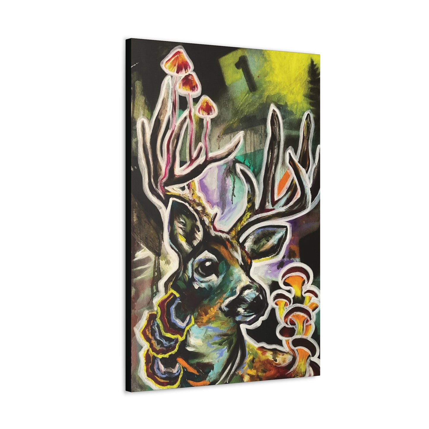 Mush Deer Canvas Hanging Wall Art