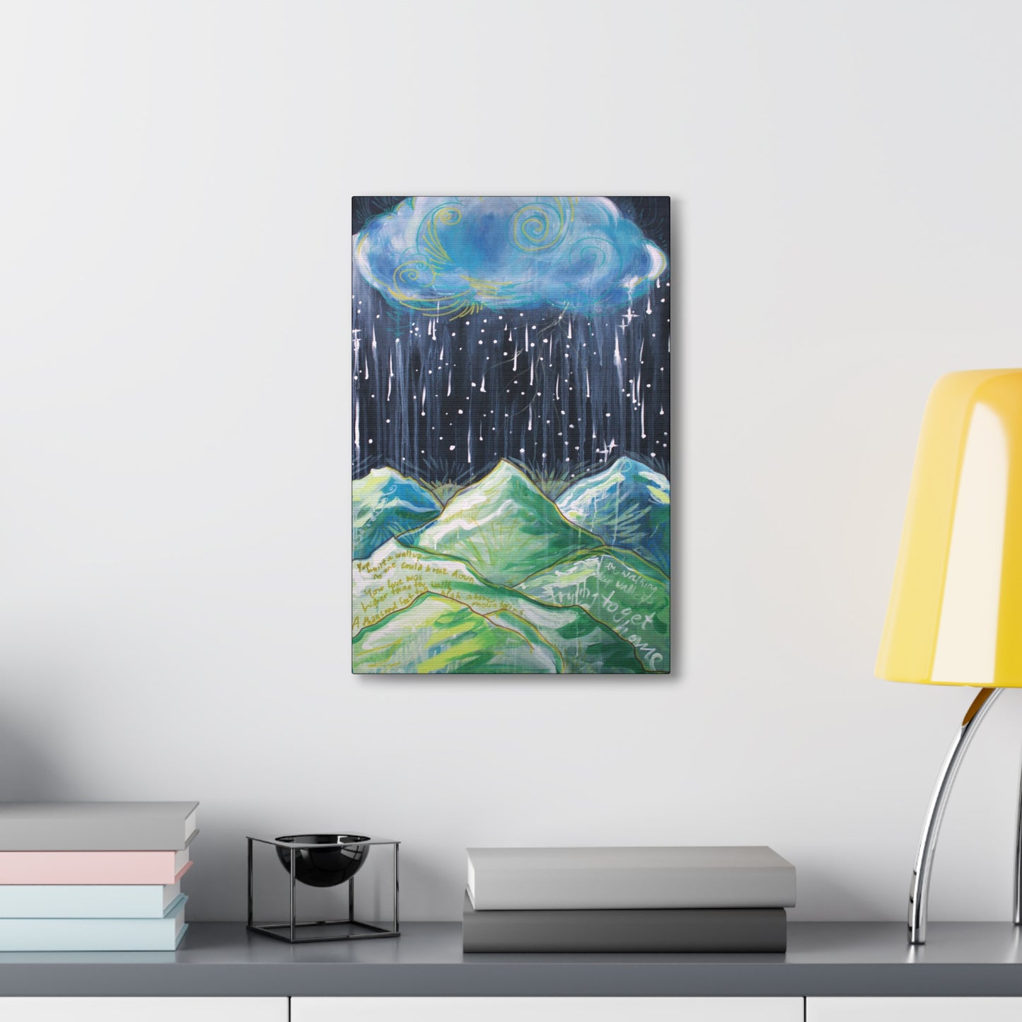 Amy Brad Crying Clouds Hanging Wall Art