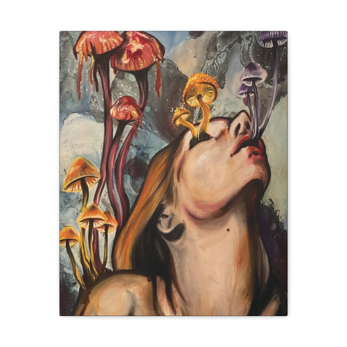 Mushroom Deftones Canvas Hanging Wall Art