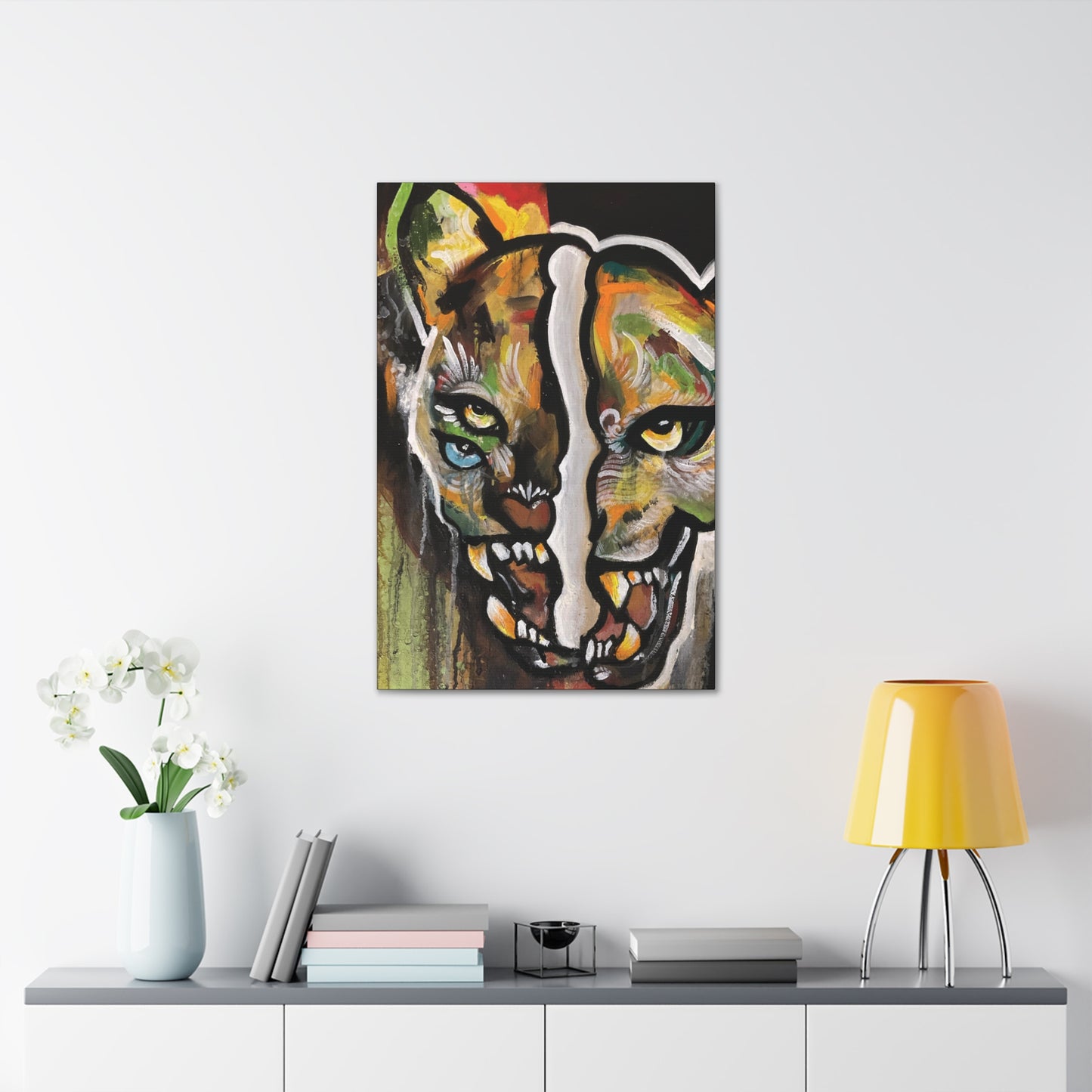 Glitch Jag Mural Canvas Hanging Wall Art