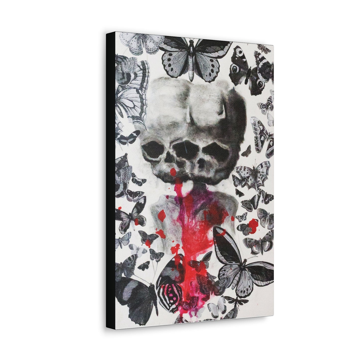 Skull Butterfly Canvas Hanging Wall Art