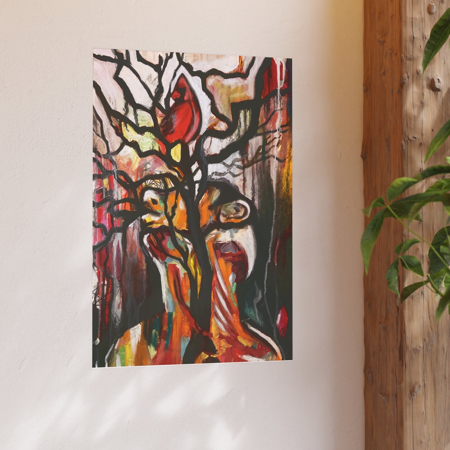 Tree Throat Cardinal Poster Print