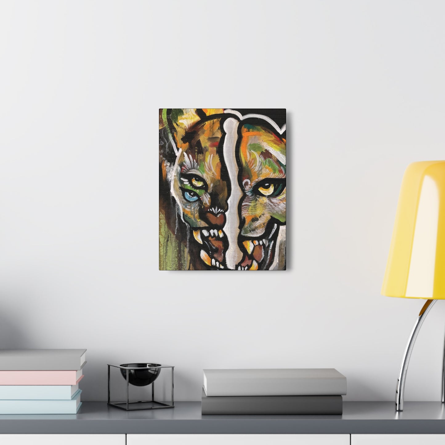 Glitch Jag Mural Canvas Hanging Wall Art