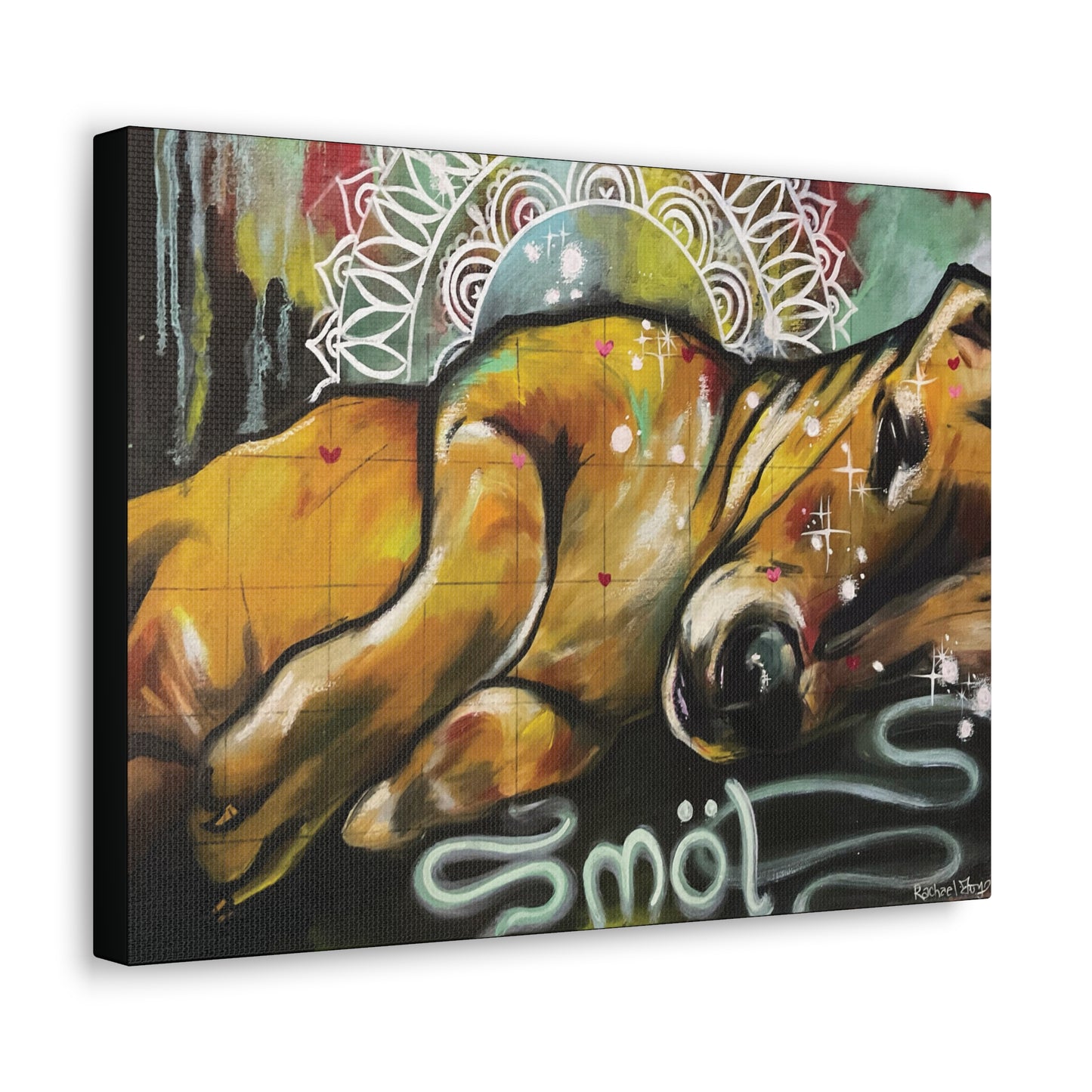 Smol Dog Canvas Hanging Wall Art