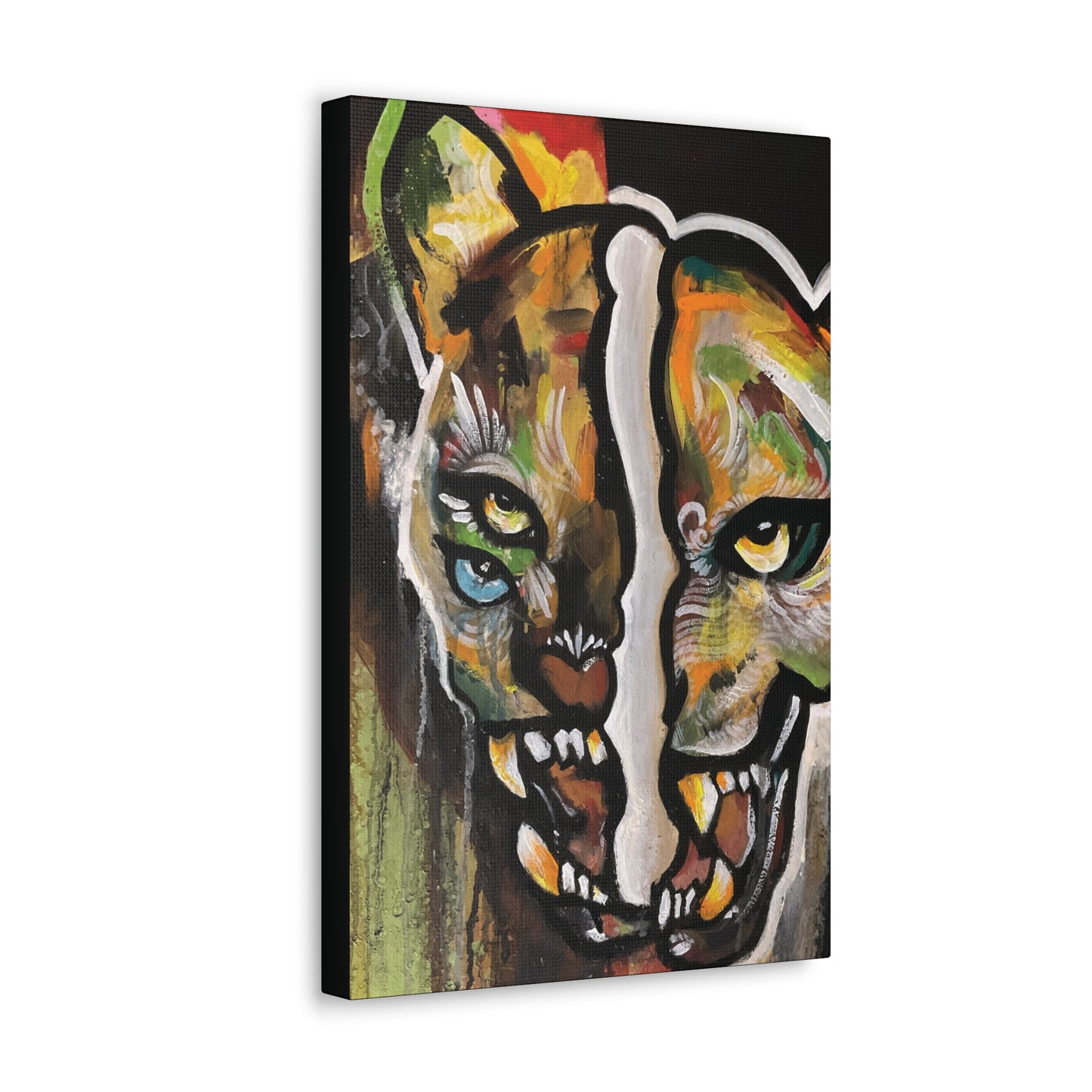 Glitch Jag Mural Canvas Hanging Wall Art