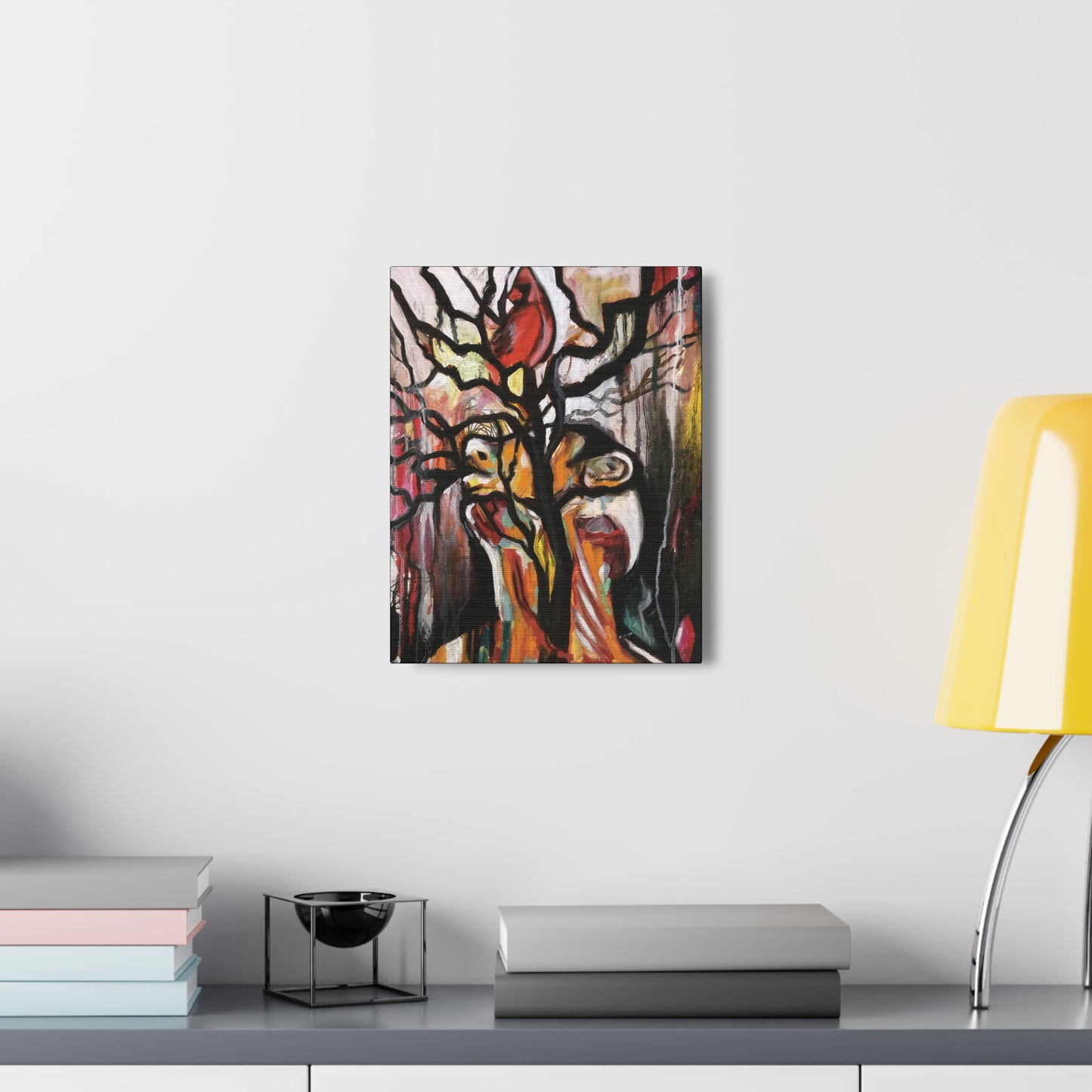 Tree Throat Cardinal Canvas Hanging Wall Art