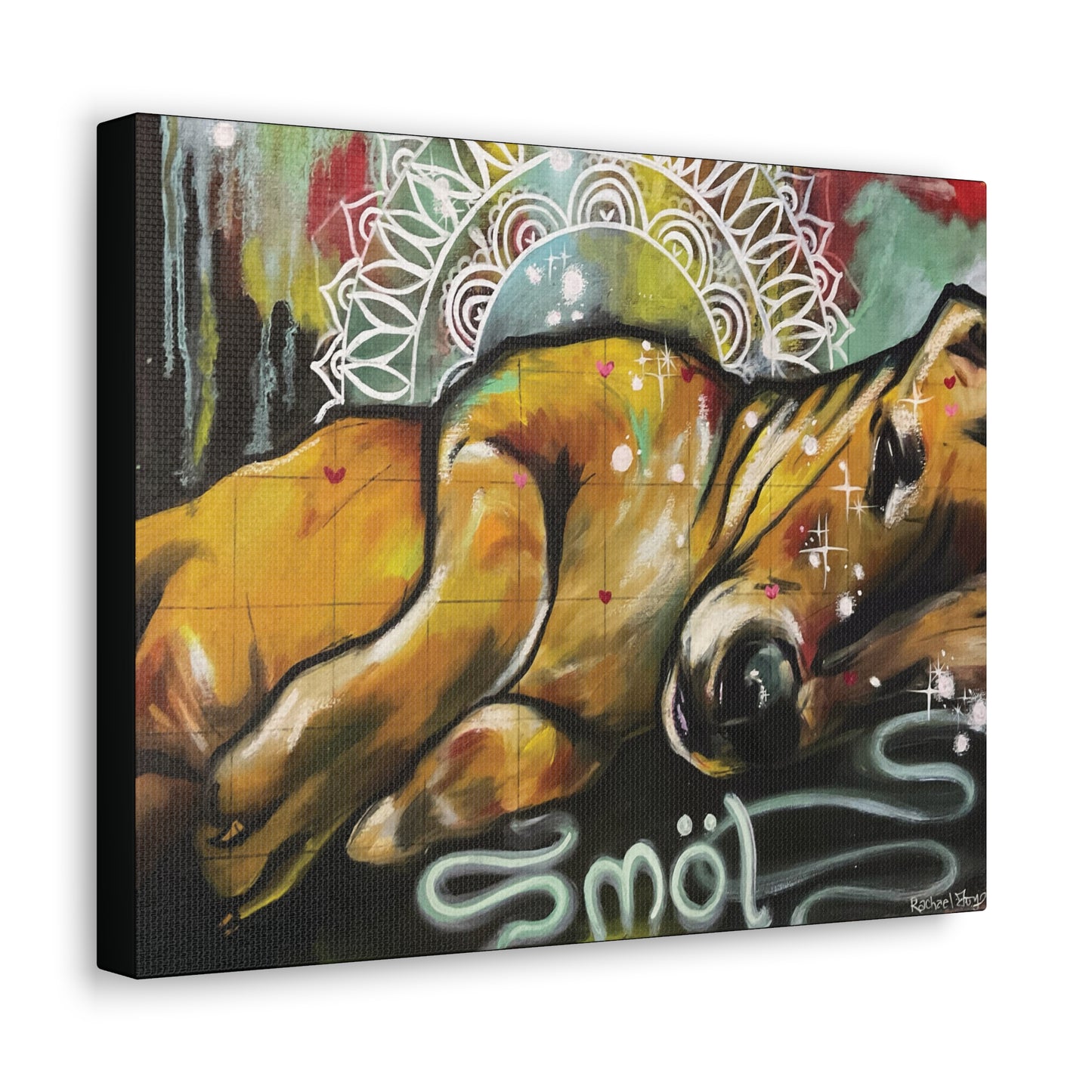 Smol Dog Canvas Hanging Wall Art