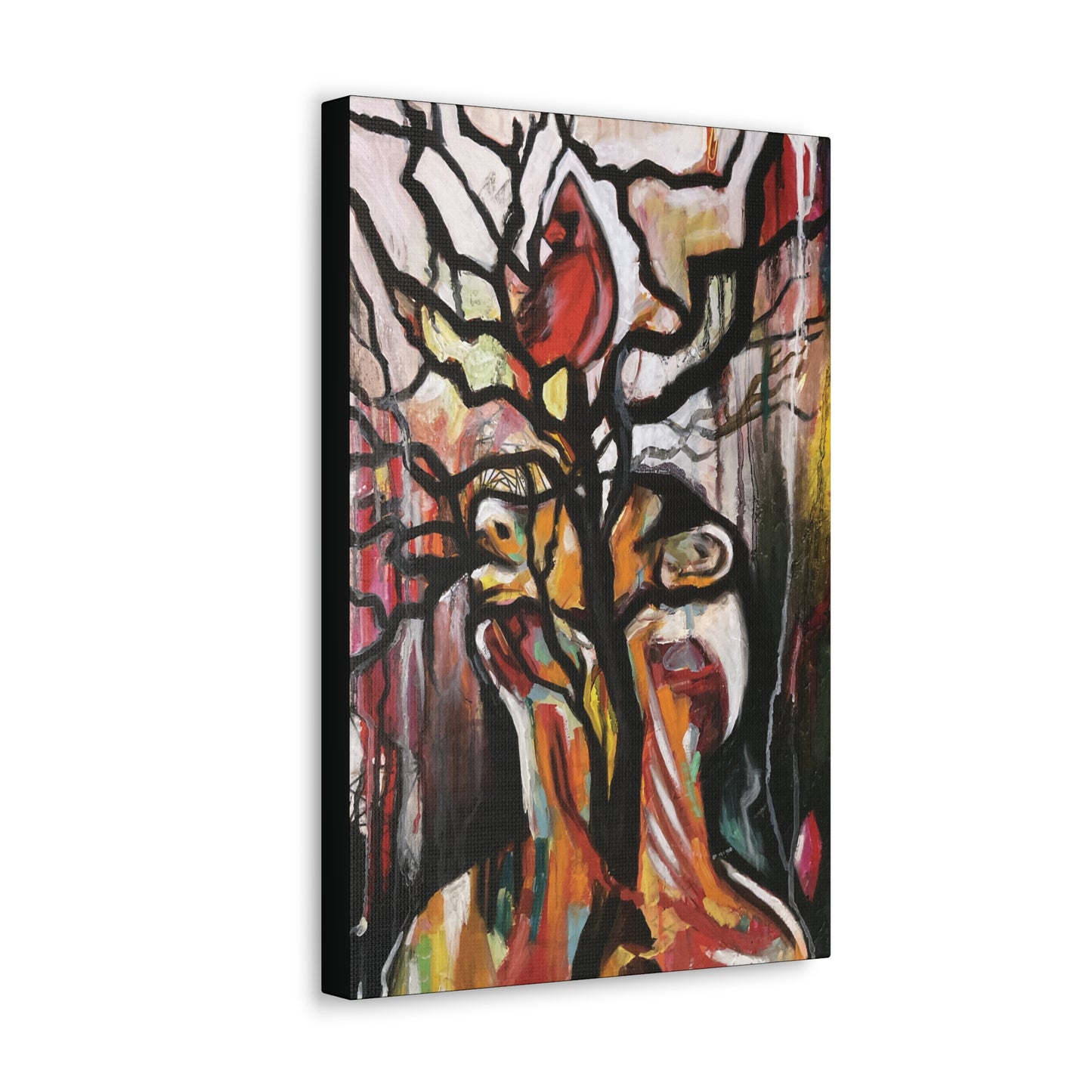 Tree Throat Cardinal Canvas Hanging Wall Art