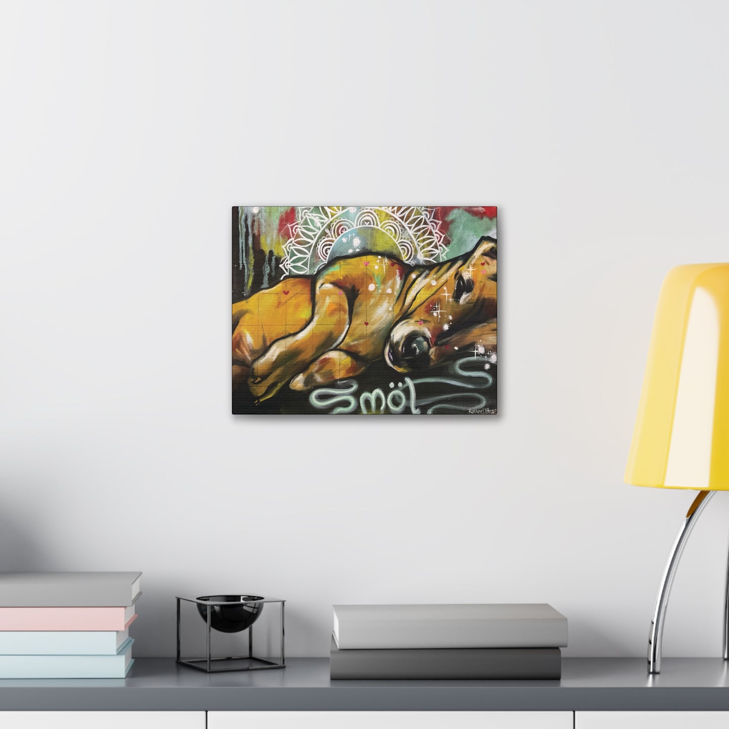 Smol Dog Canvas Hanging Wall Art