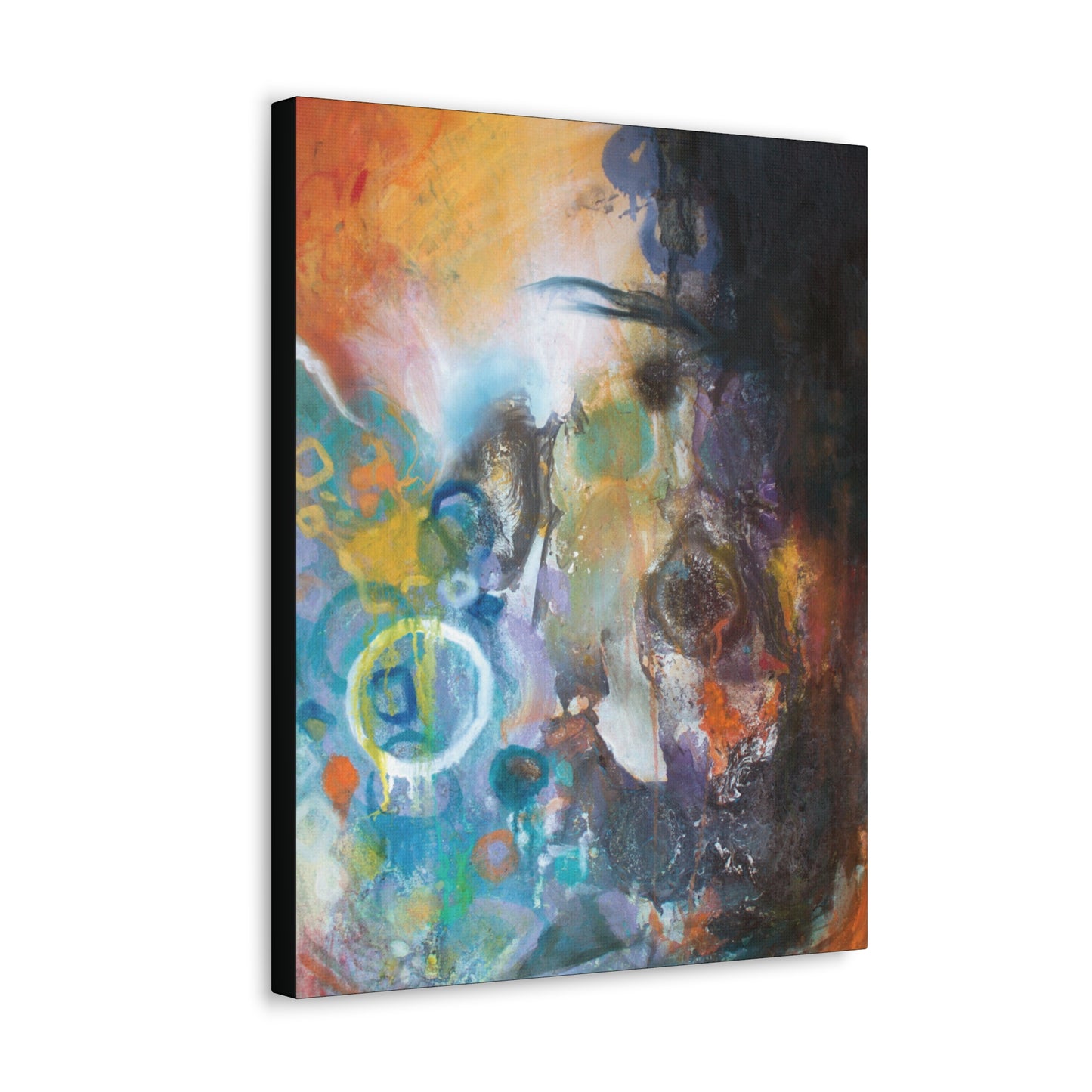 Orange Abstract Canvas Hanging Wall Art