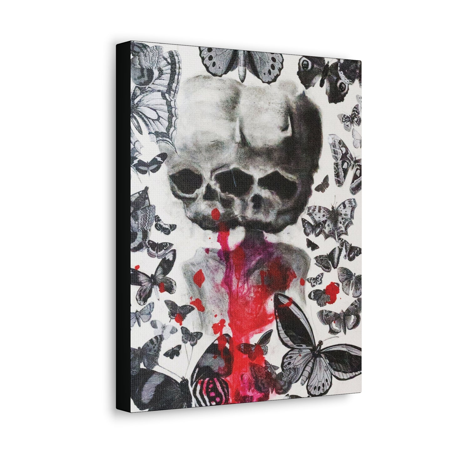 Skull Butterfly Canvas Hanging Wall Art