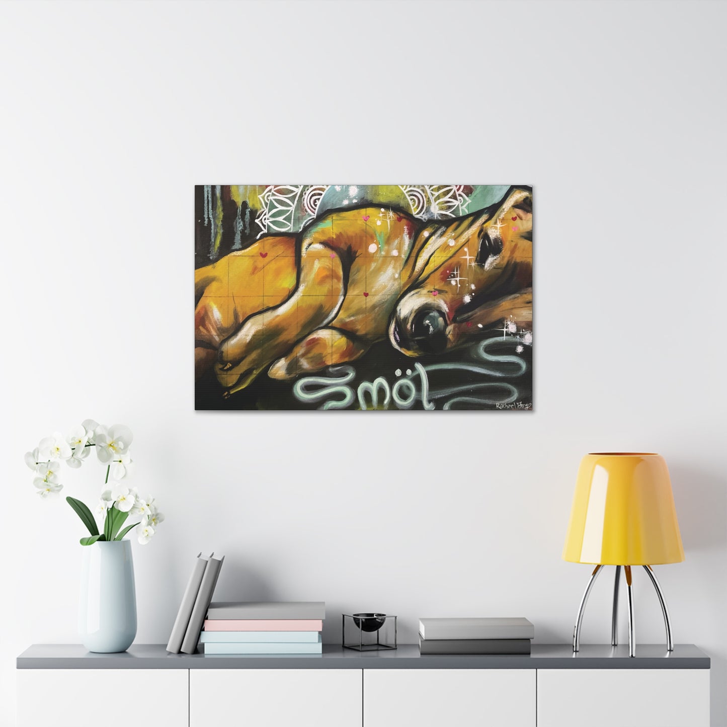 Smol Dog Canvas Hanging Wall Art