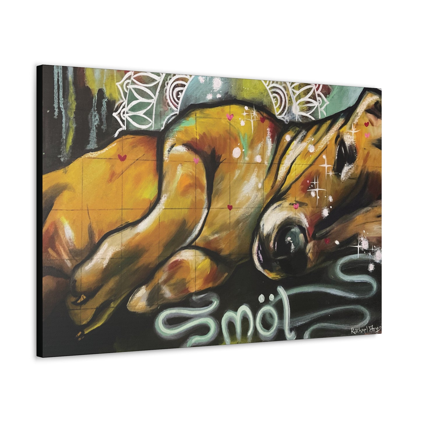 Smol Dog Canvas Hanging Wall Art