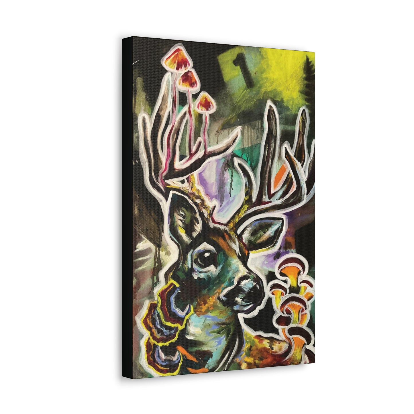 Mush Deer Canvas Hanging Wall Art