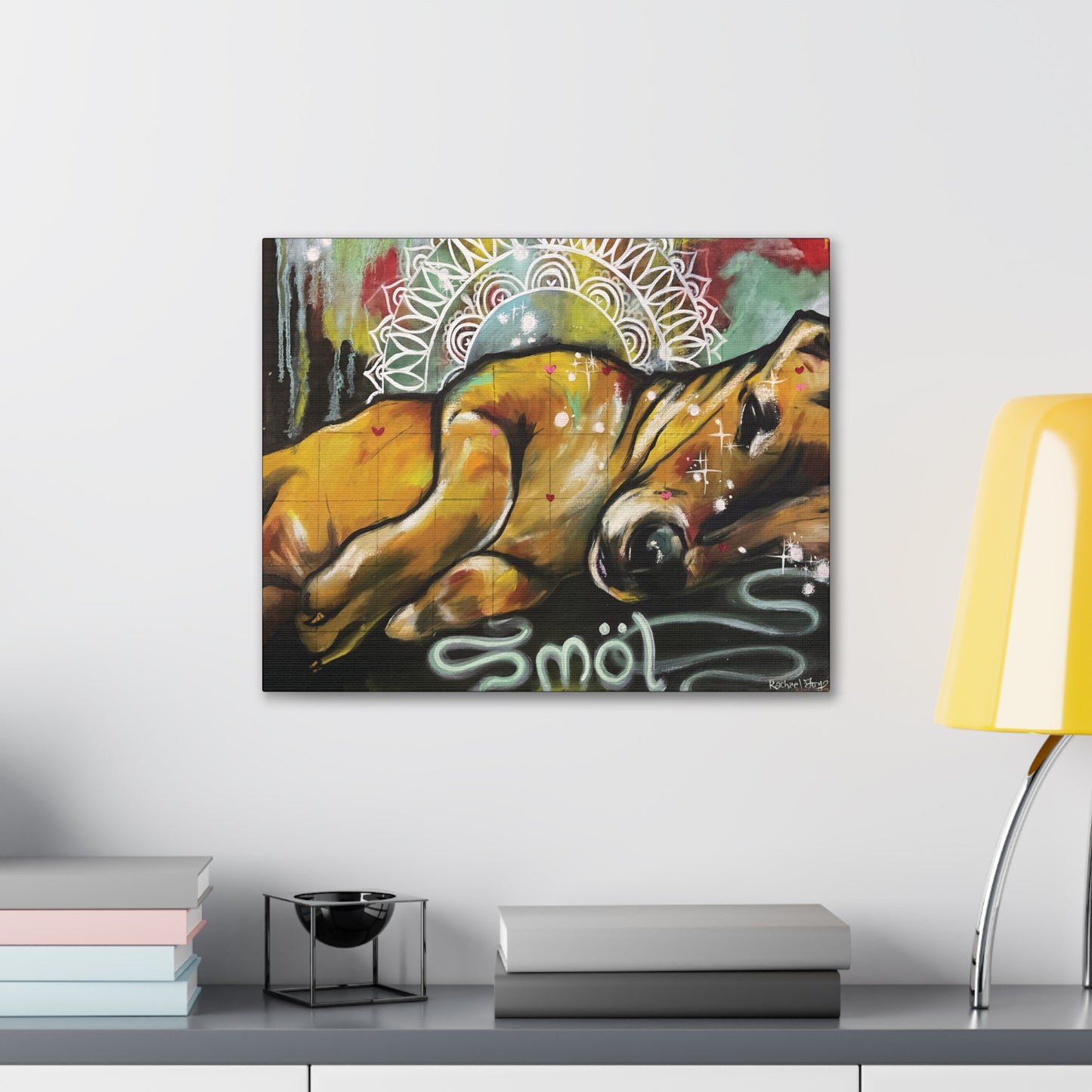 Smol Dog Canvas Hanging Wall Art