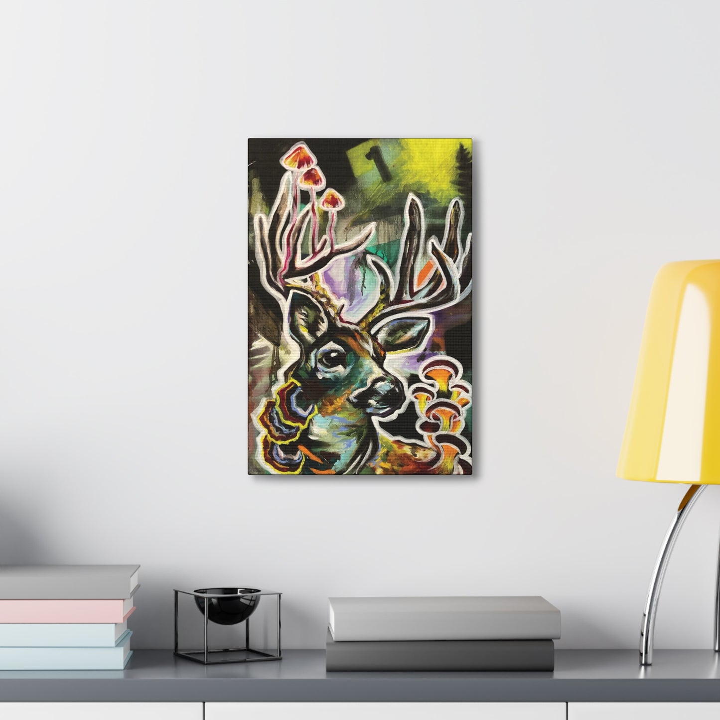 Mush Deer Canvas Hanging Wall Art