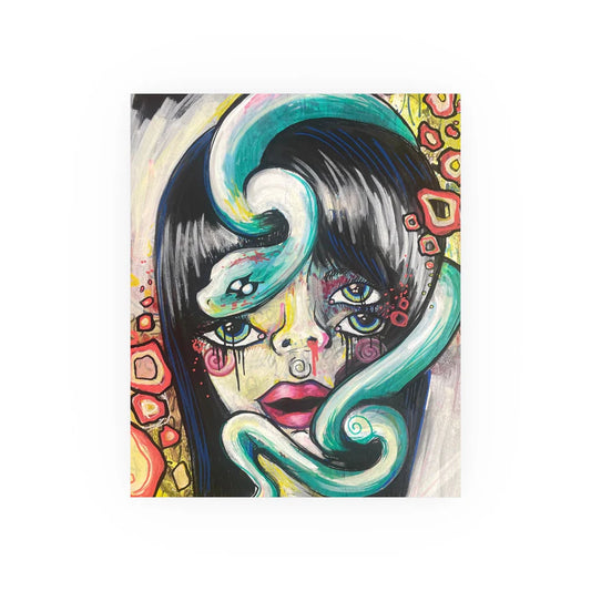 Snake Girl Canvas Painting